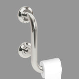 Craftmasters Toilet Roll Holder Grab Rail Stainless Steel Mirror Polished