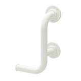 Craftmasters Toilet Roll Holder Grab Rail Stainless Steel White Coated