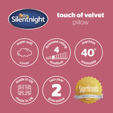 Silentnight Touch of Velvet Pillow